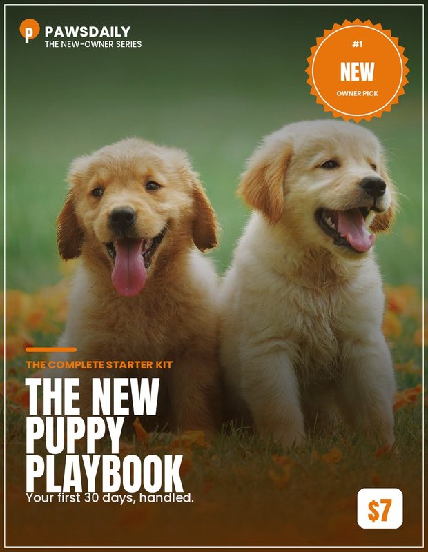 The New Puppy Playbook cover